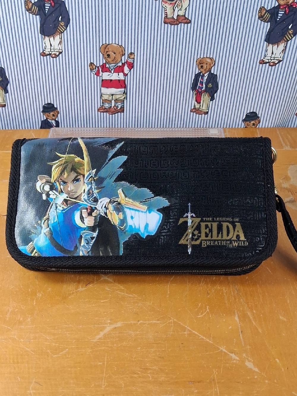 Nintendo Switch Zelda Breath Of The Wild Mesh Inside Pocket Soft Shell Game Case